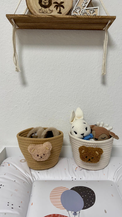 Aufbewahrungskörbe 2er-Set mit Bärmotiv – Für ein zauberhaftes Kinderzimmer